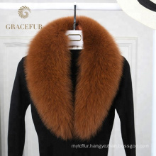 High Quality detachable fox fur collar